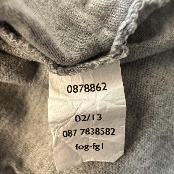 Tommy Hilfiger quiet luxury 100% cotton men gray shirt t-shirt minimalist - Picture 4 of 5